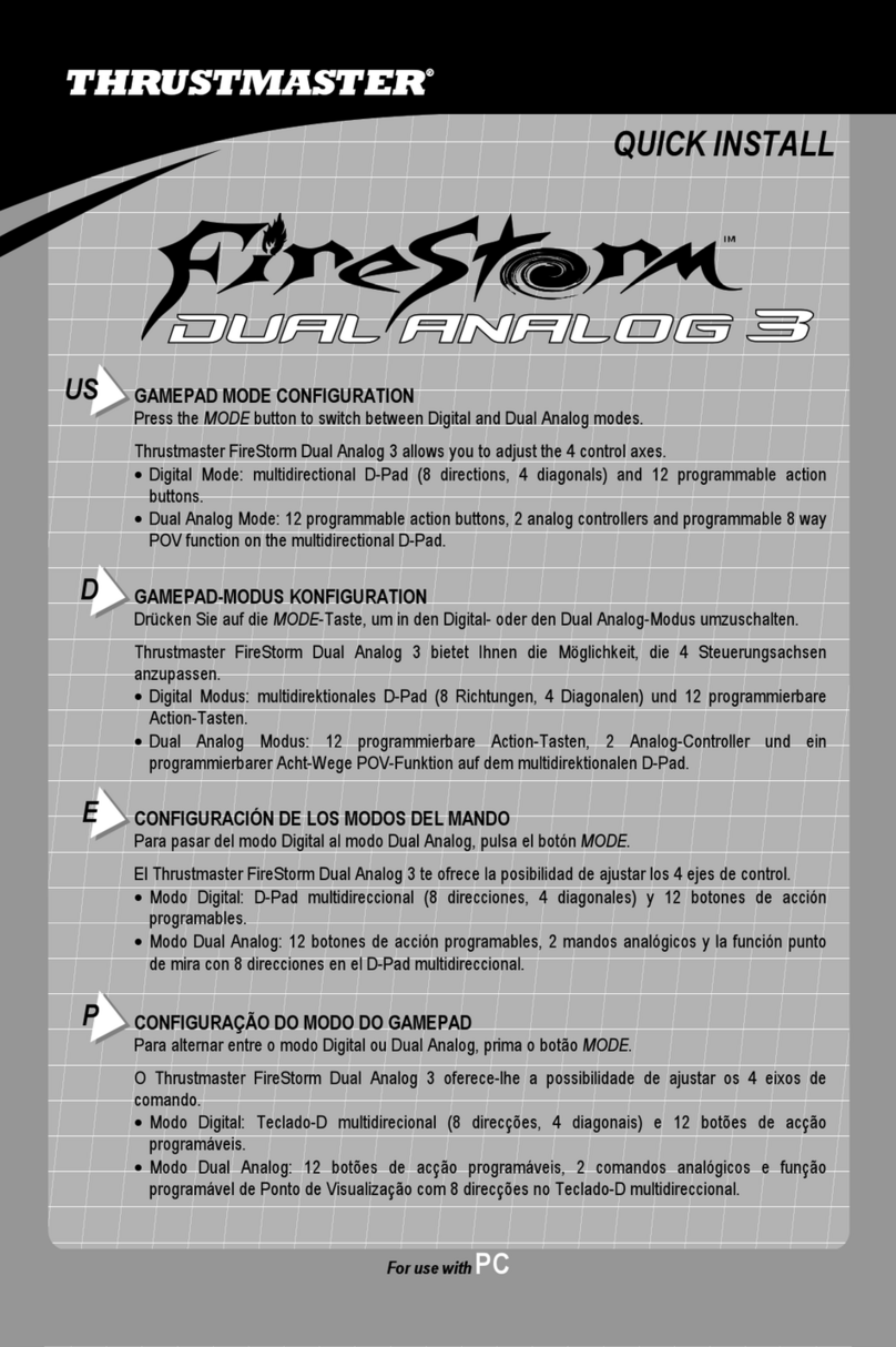 Thrustmaster FireStorm DUAL ANALOG 3 Instructions for use