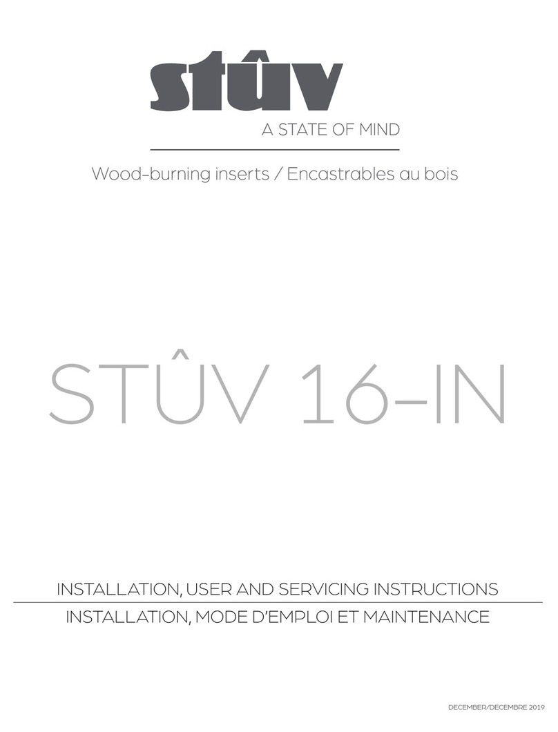 Stuv Stuv 16-IN Series Installation, user and servicing instructions
