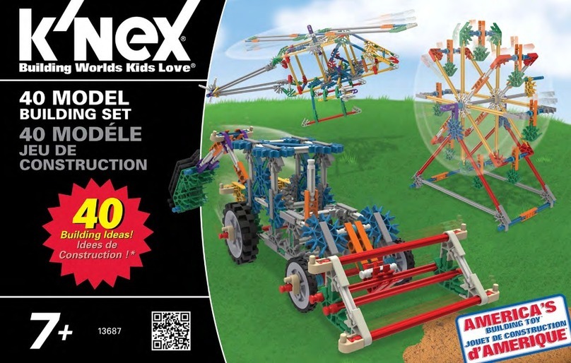 KNEX 40 MODEL BUILDING SET User manual