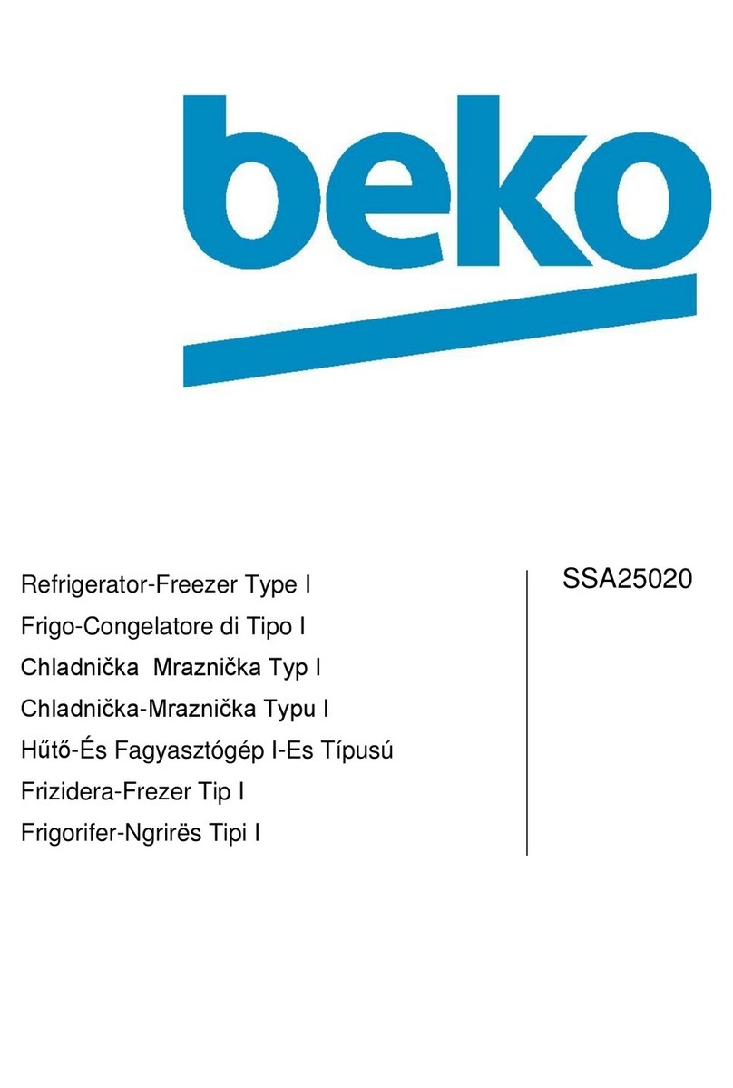 Beko SSA25020 manual