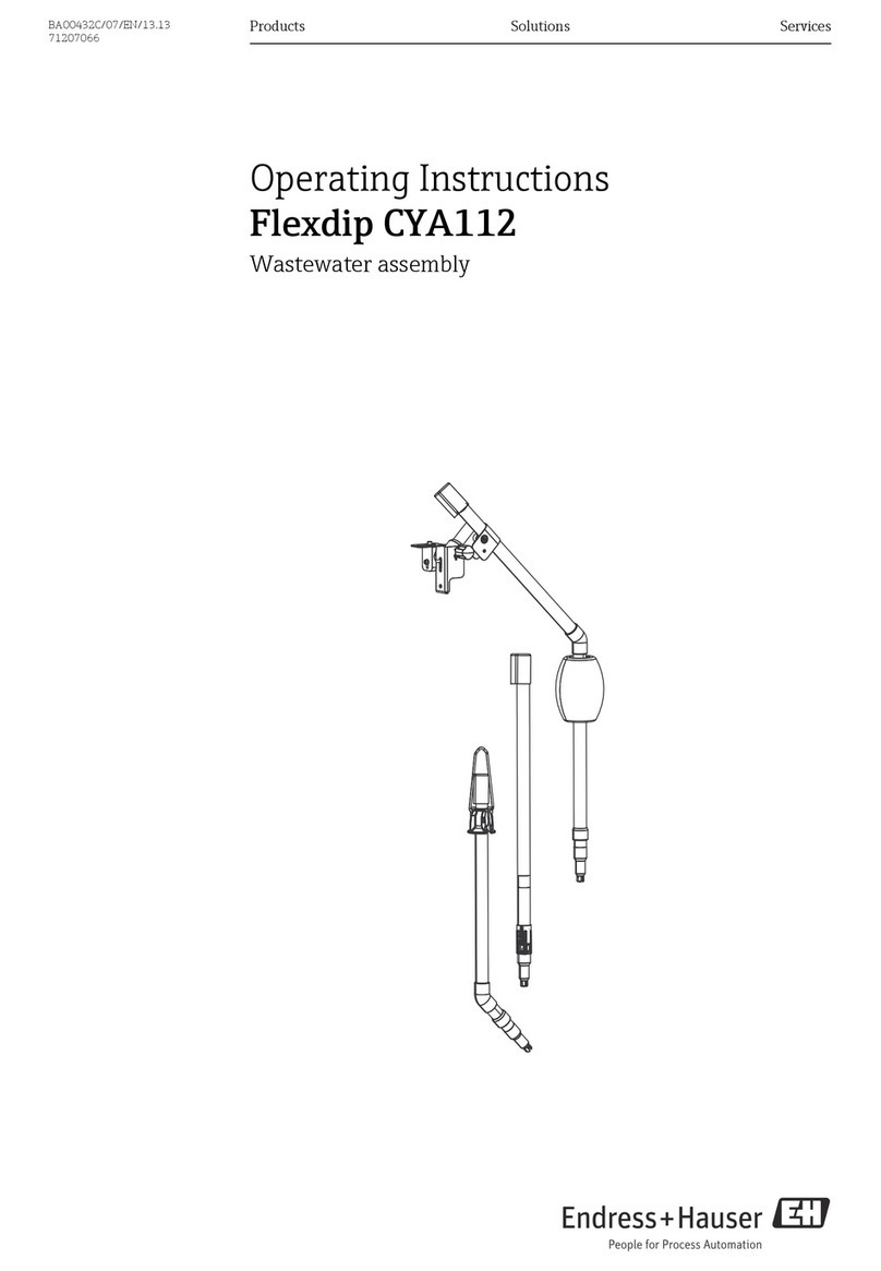 Endress+Hauser Flexdip CYA112 operating instructions