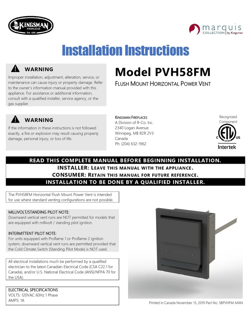 Kingsman PVH58FM installation instructions