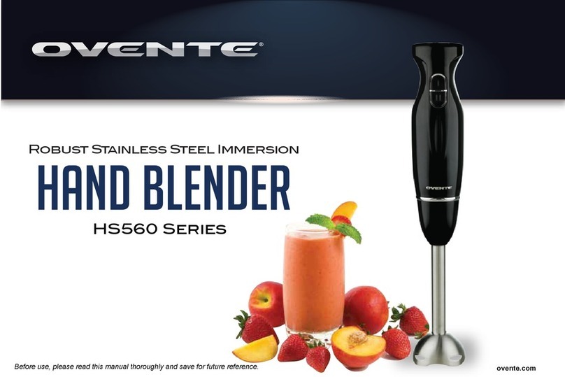Ovente HS560 Series User manual Ovente HS560 Series User manual