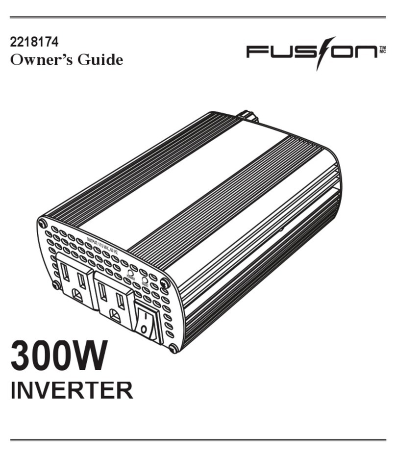 Fusion 300W INVERTER owner's guide