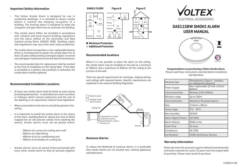 Voltex SAS115BW user manual