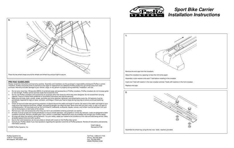 ProRac FGAT1599-1 installation instructions