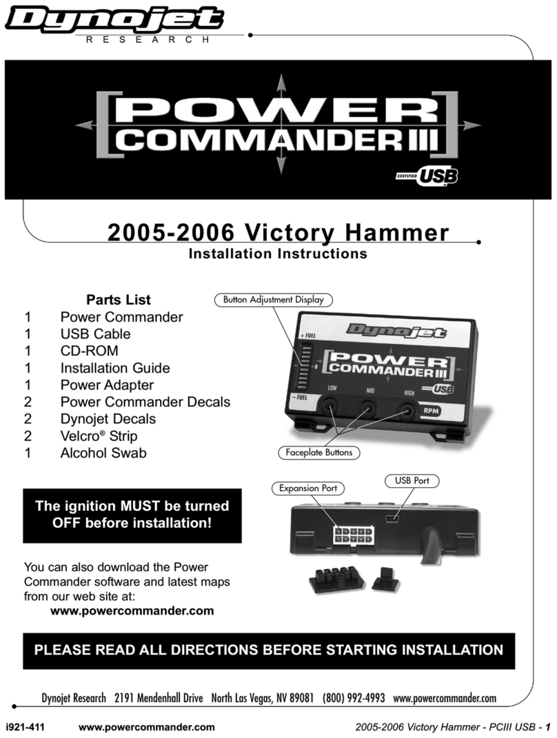 Dynojet Power Commander III USB User manual
