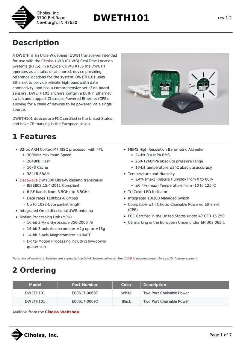 Ciholas DWETH101 User manual