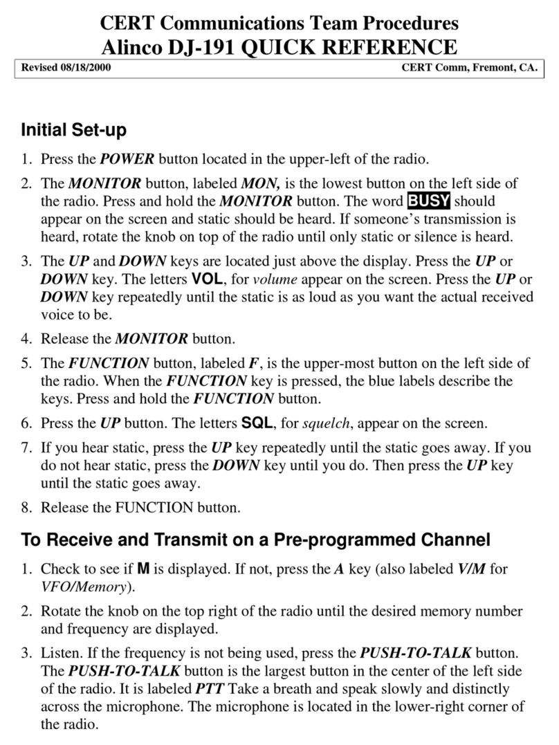 Alinco DJ-191 User manual