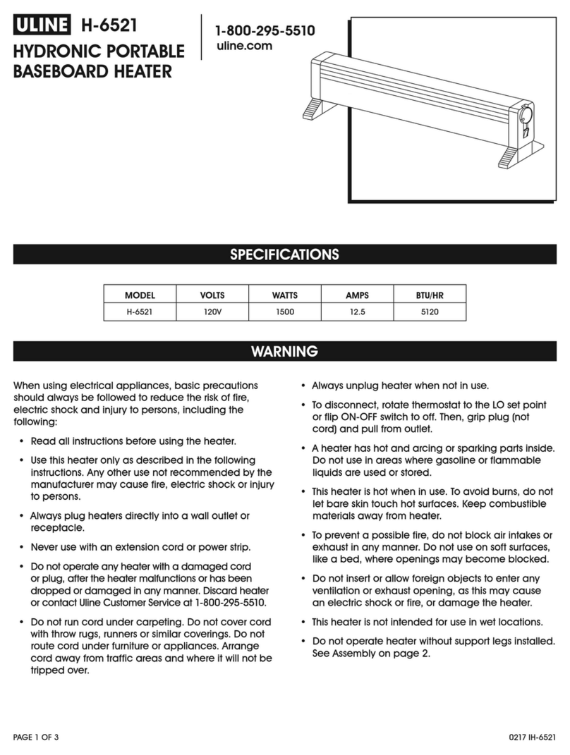 U-Line H-6521 manual