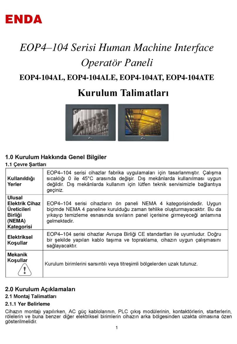 ENDA EOP4-104 Series installation instructions