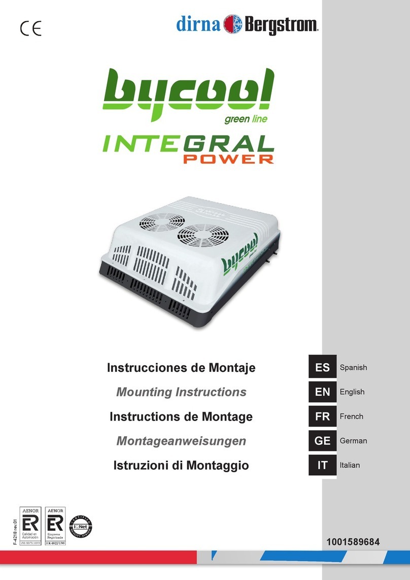 dirna Bergstrom Bycool Series User manual dirna Bergstrom Bycool Series User manual
