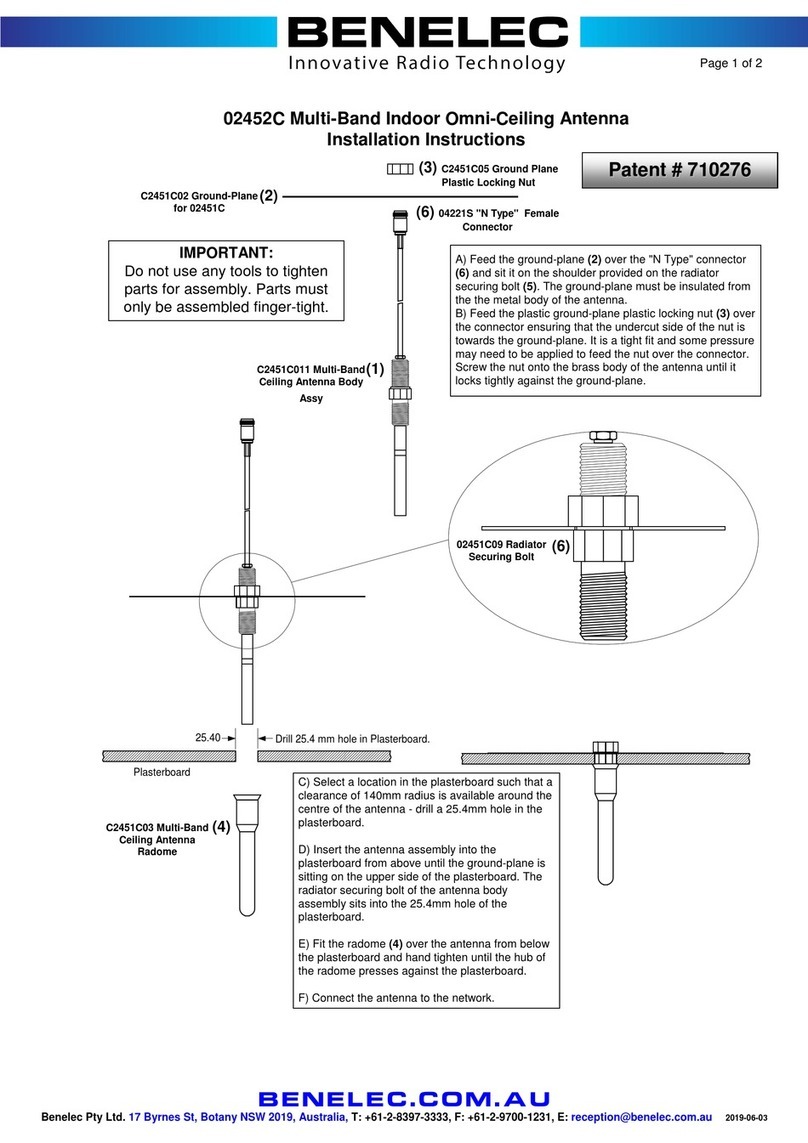 Benelec 02452C User manual