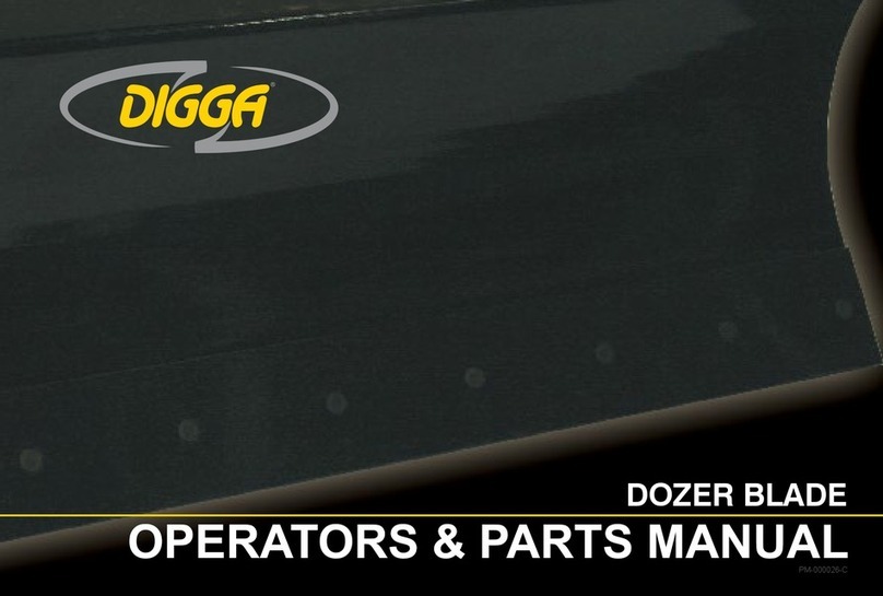 Digga DOZER BLADE Operator's & parts manual