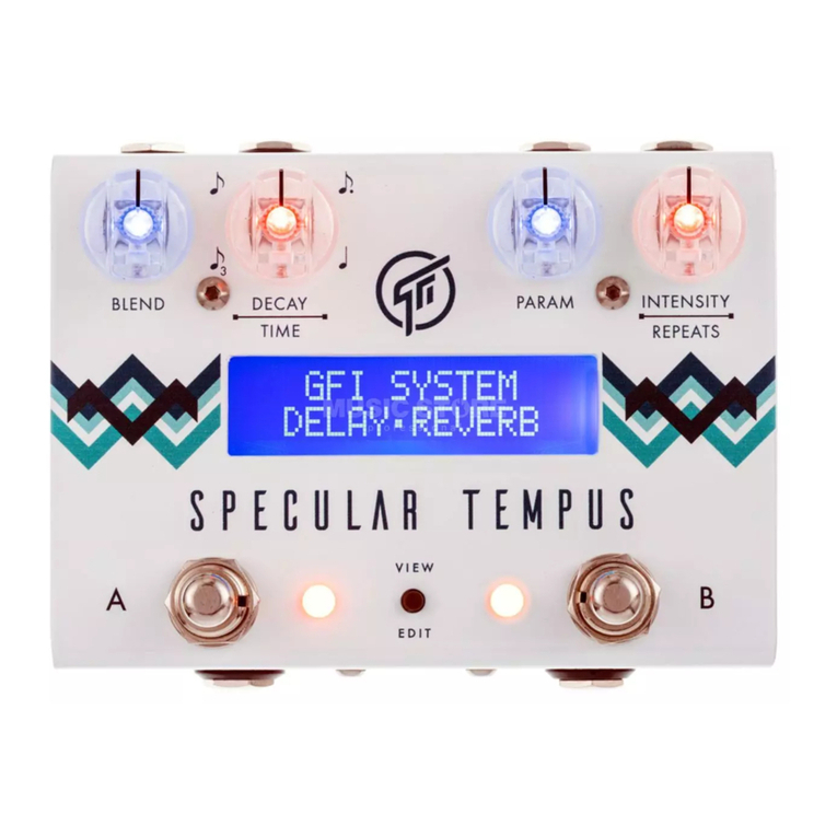 GFI System SPECULAR TEMPUS user manual