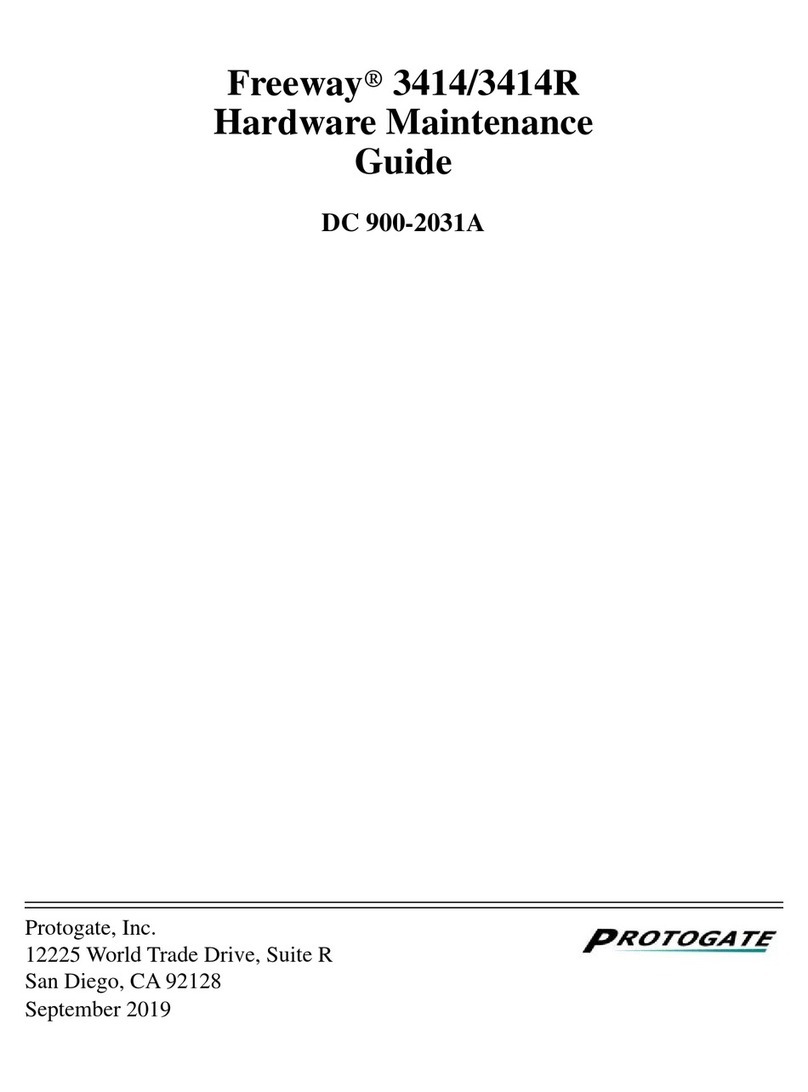 Protogate Freeway 3414 Hardware maintenance guide
