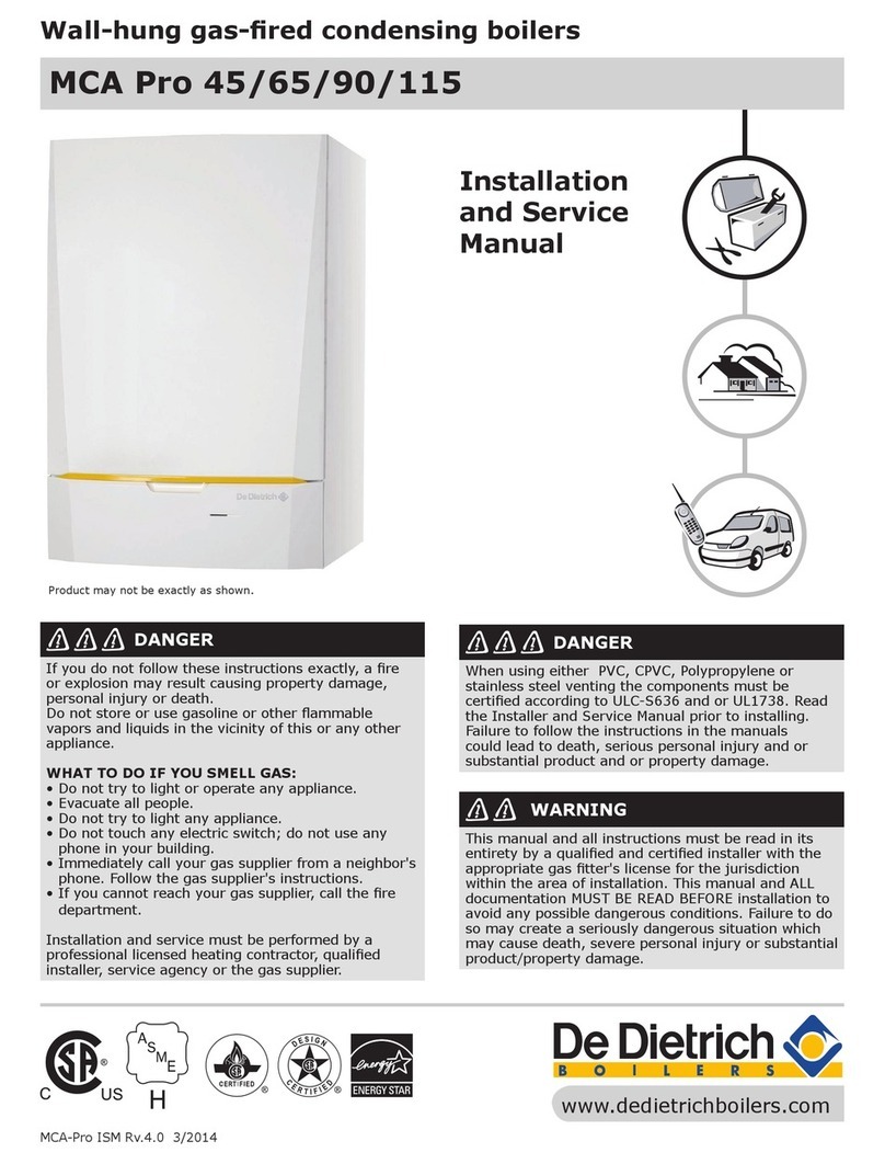DeDietrich MCA Pro 45 Manual