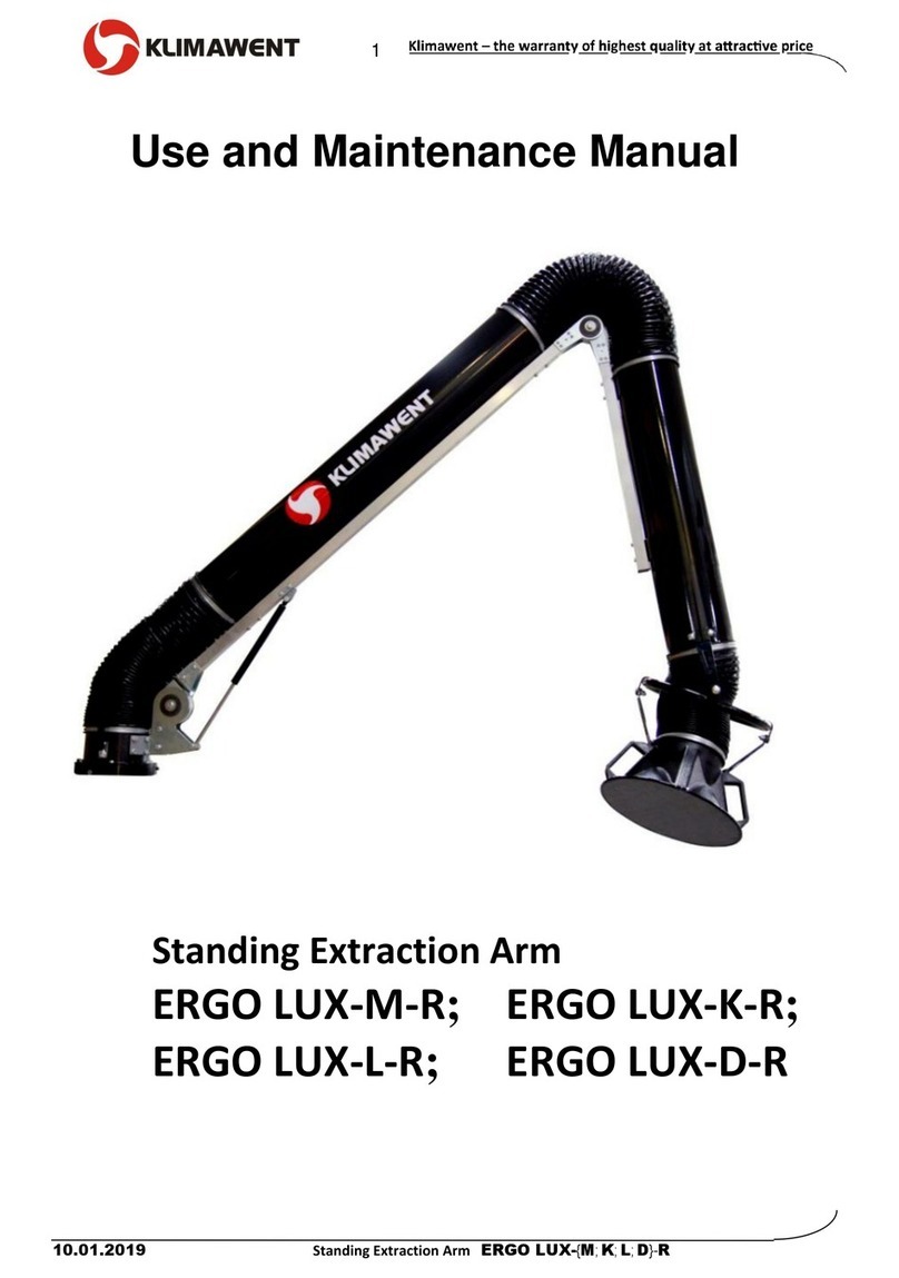 Klimawent ERGO LUX-D-R Use and maintenance manual
