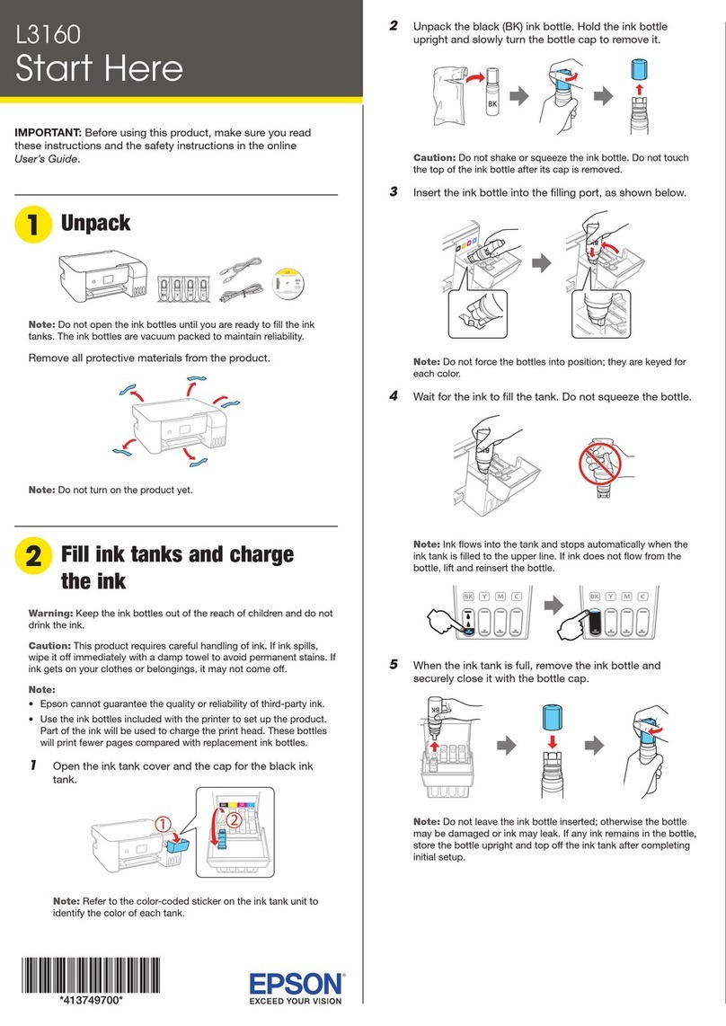 Epson L3160 Instruction Manual