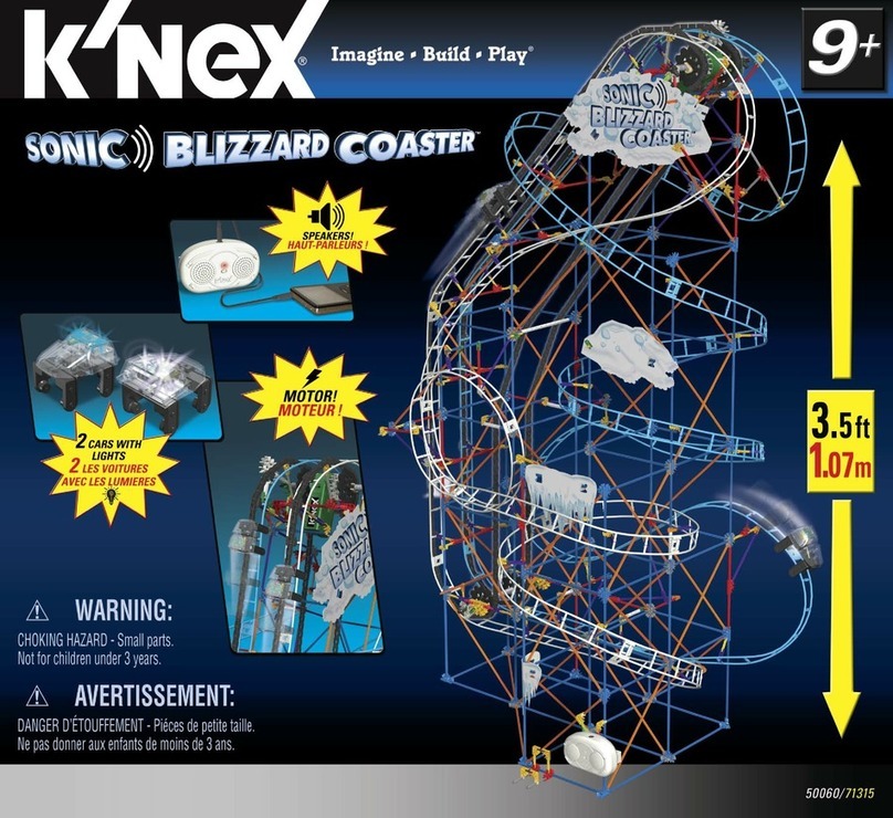 KNEX Imagine-Build-Play SONIC BLIZZARD COASTER User manual KNEX Imagine-Build-Play SONIC BLIZZARD COASTER User manual