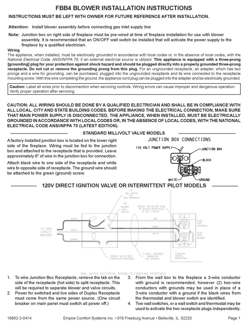 Empire Comfort Systems FBB4 installation instructions