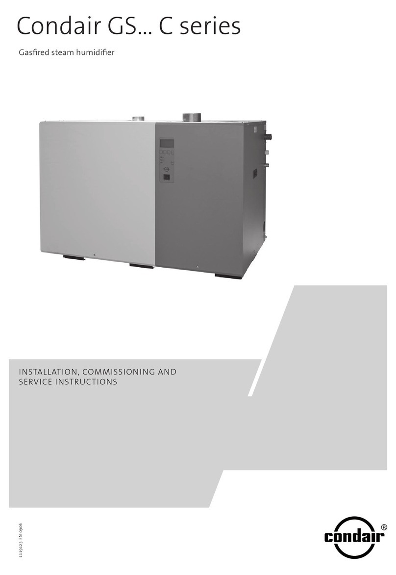 Condair GS C Series Installation, commissioning and service instructions Condair GS C Series Installation, commissioning and service instructions