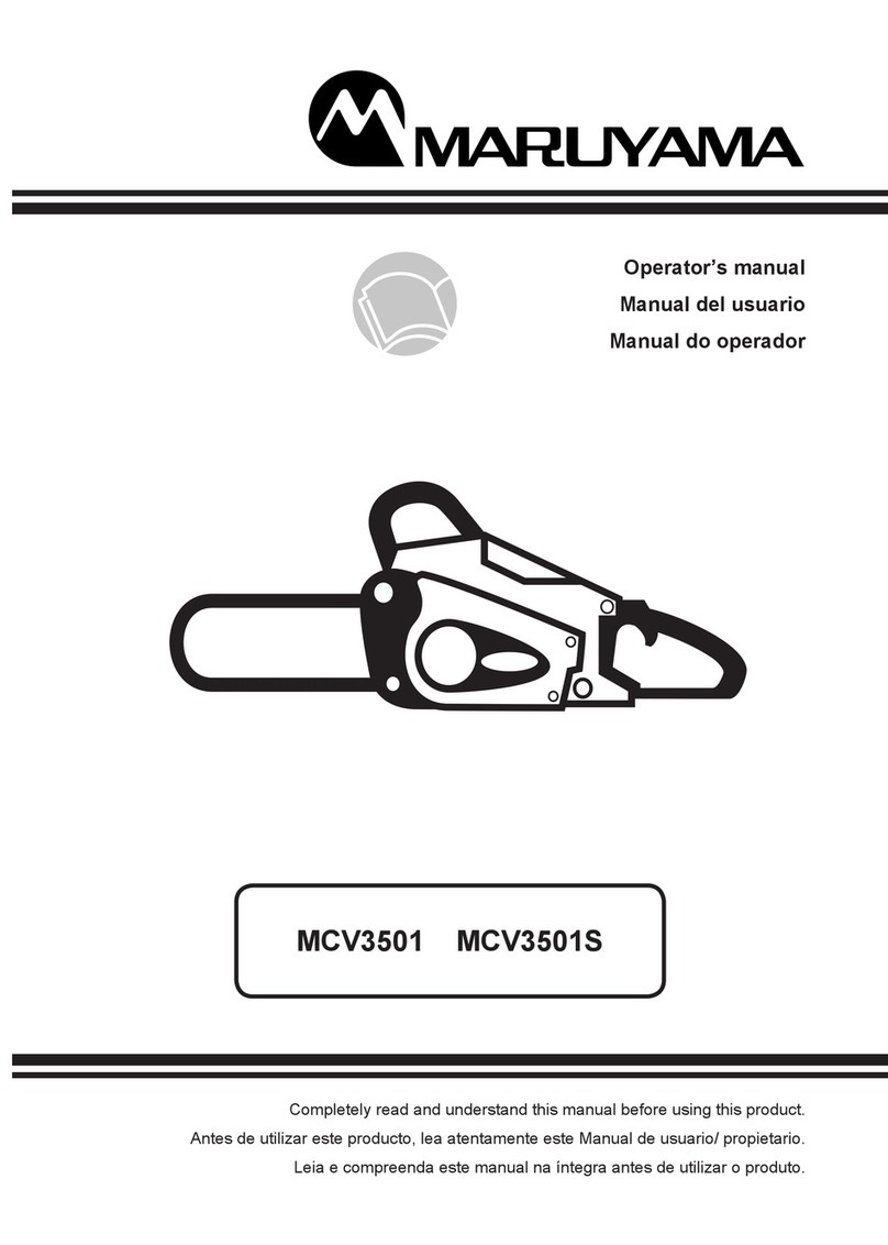 Maruyama MCV3501 User manual Maruyama MCV3501 User manual