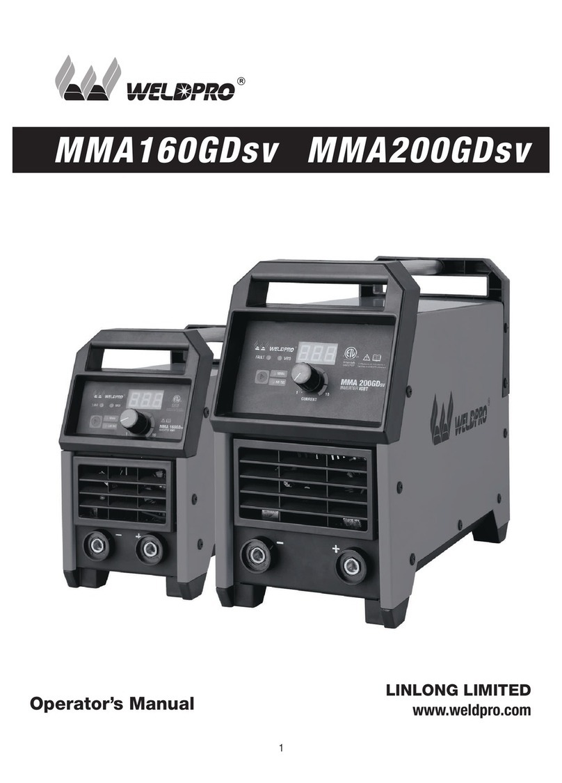 WELDPRO MMA160GDsv Operator's manual