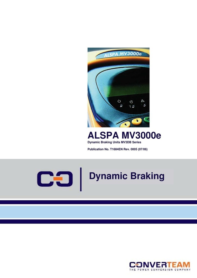 Converteam ALSPA MV3DB Series manual
