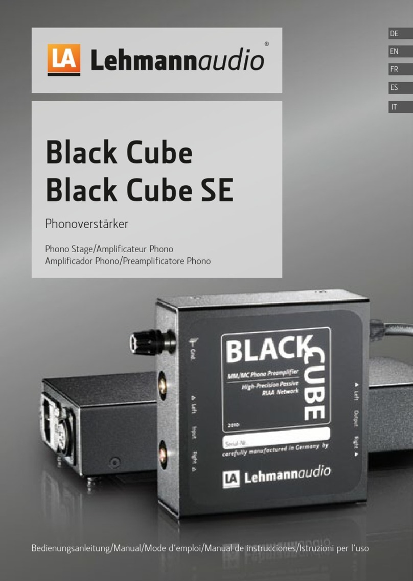 Lehmannaudio Black Cube manual