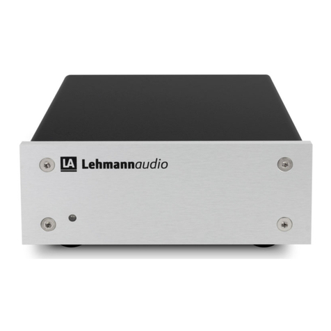 Lehmannaudio Black Cube SE II User manual