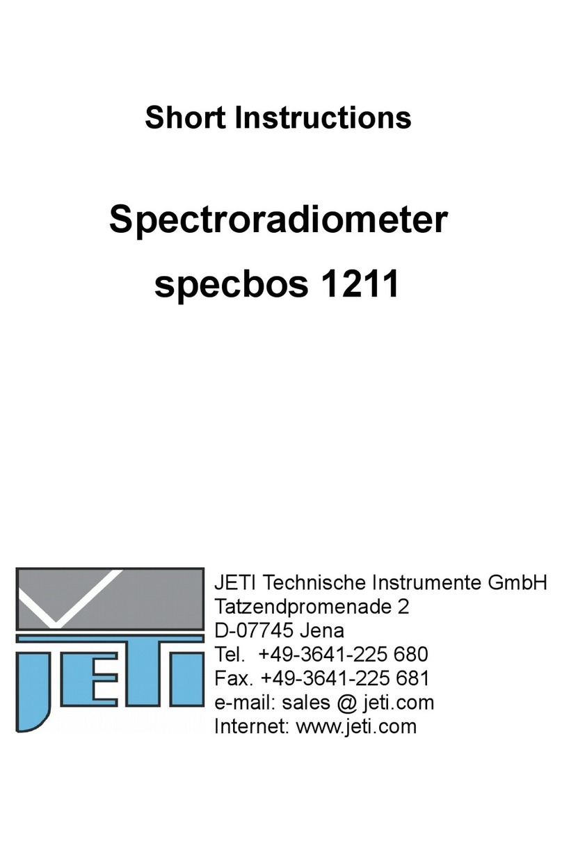 Jeti specbos 1211 Short instructions