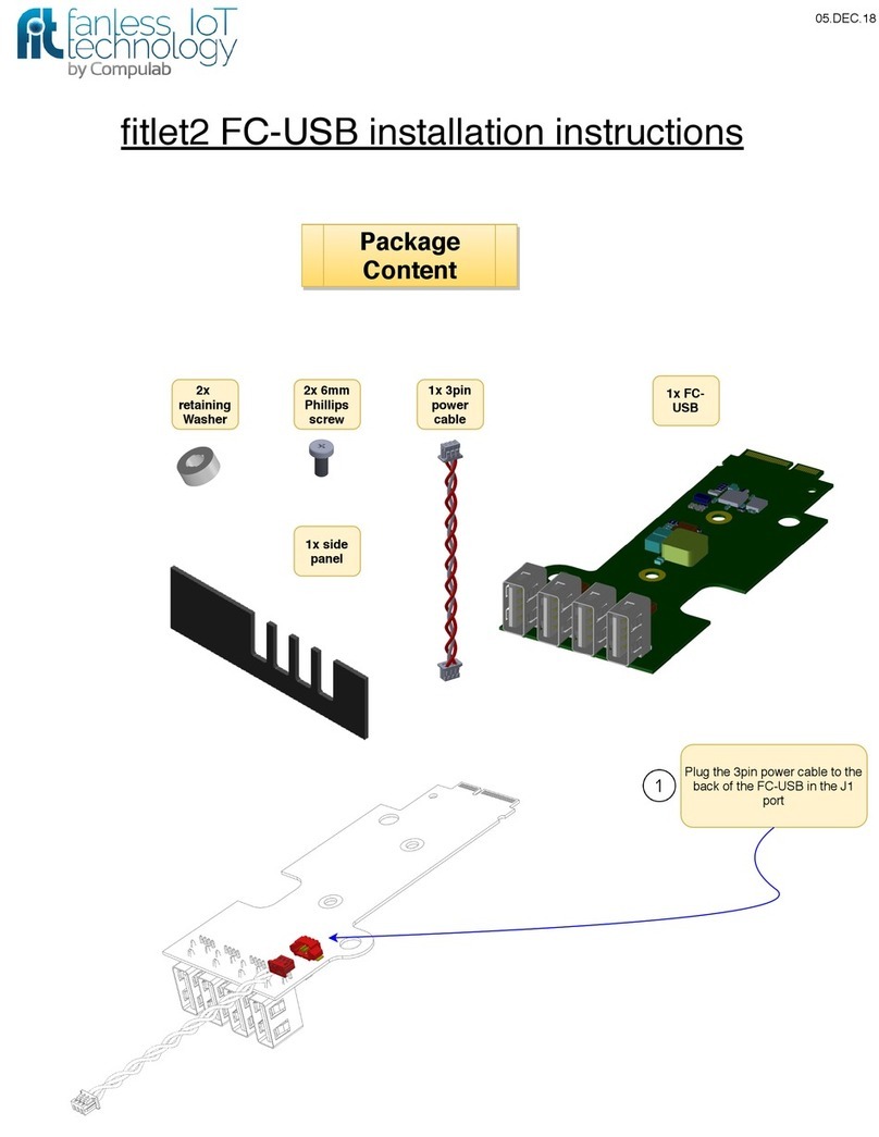 CompuLab fitlet2 FC-USB User manual