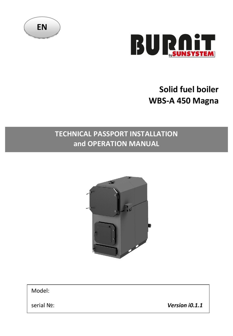 Sunsystem BURNiT Magna WBS-A 450 Owner's manual