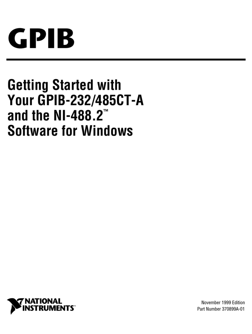 National Instruments GPIB Series User manual
