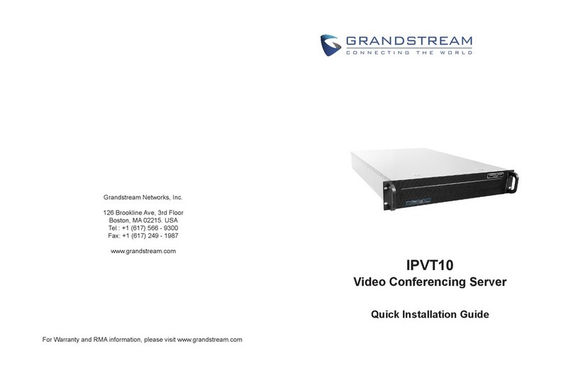 Grandstream Networks IPVT10 Quick installation guide
