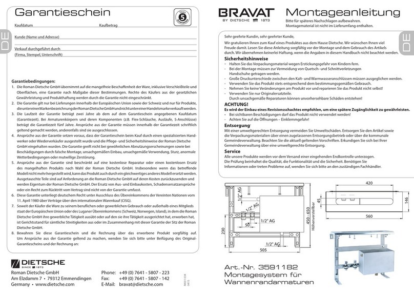 Dietsche BRAVAT 3591182 User manual Dietsche BRAVAT 3591182 User manual