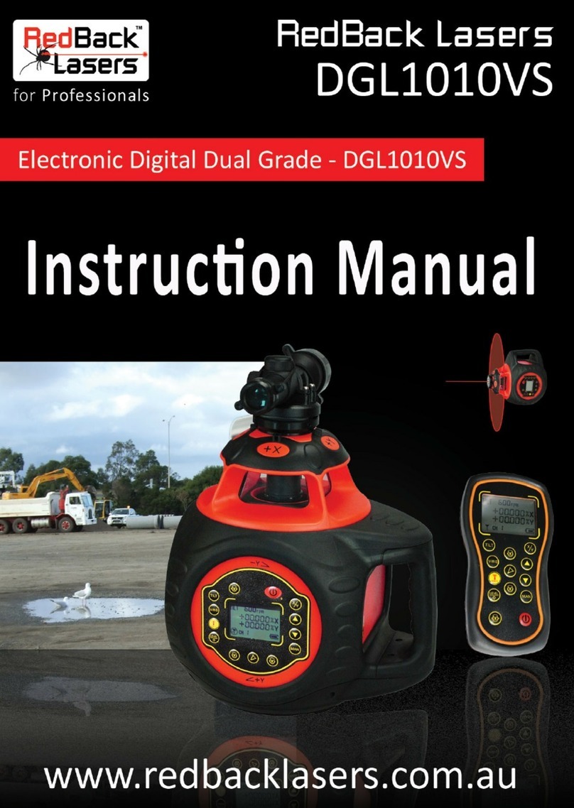 RedBack Lasers DGL1010VS instruction manual