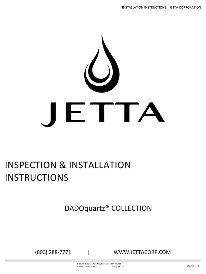 Jetta DADOquartz Series Inspection & Installation Instructions Jetta DADOquartz Series Inspection & Installation Instructions