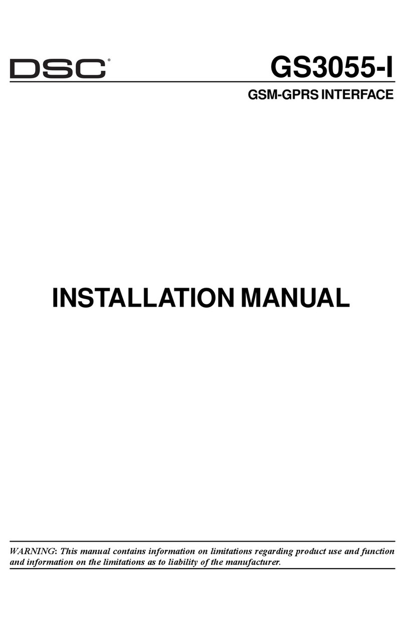 DSC gs3055-i cf User manual