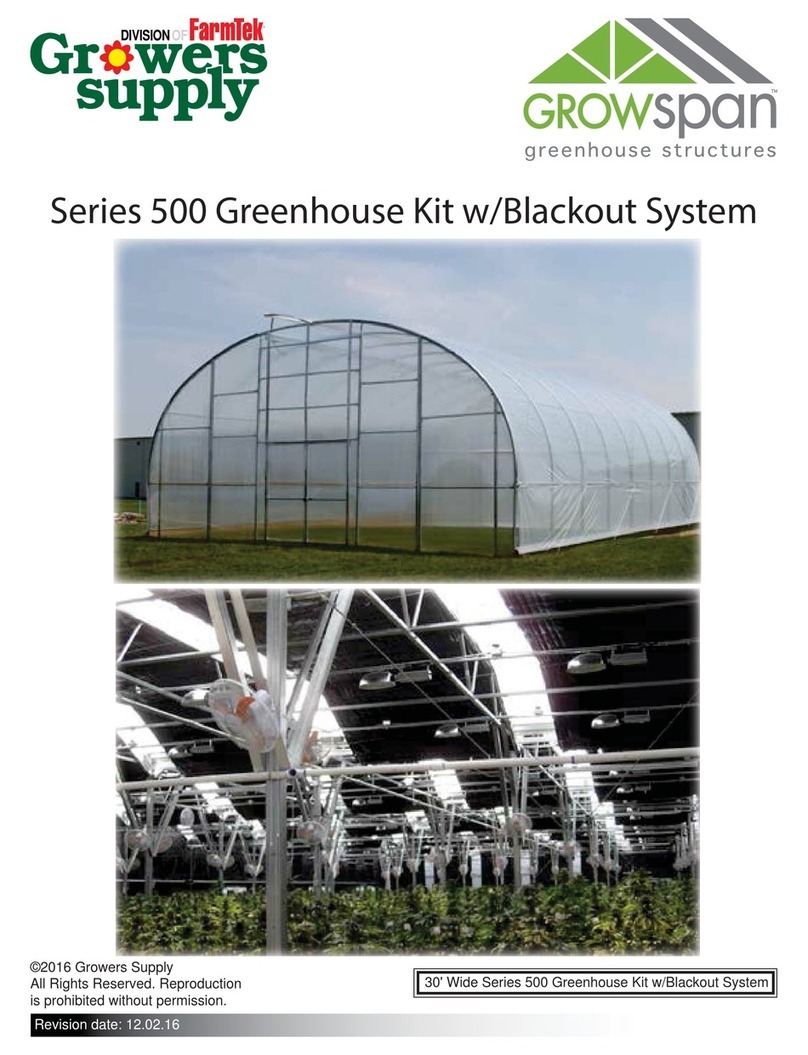 FarmTek Growers Supply GrowSpan 500 Series User manual