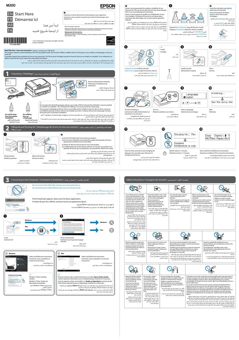 Epson M200 User manual