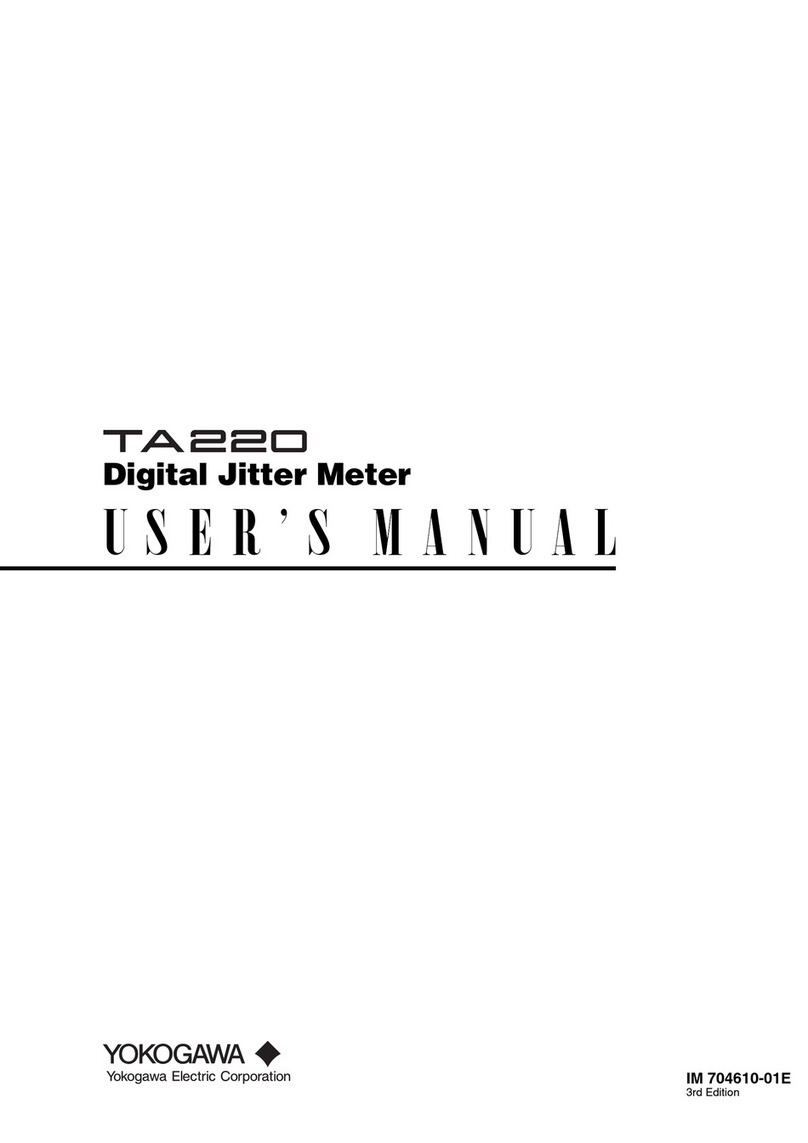 YOKOGAWA TA220 user manual