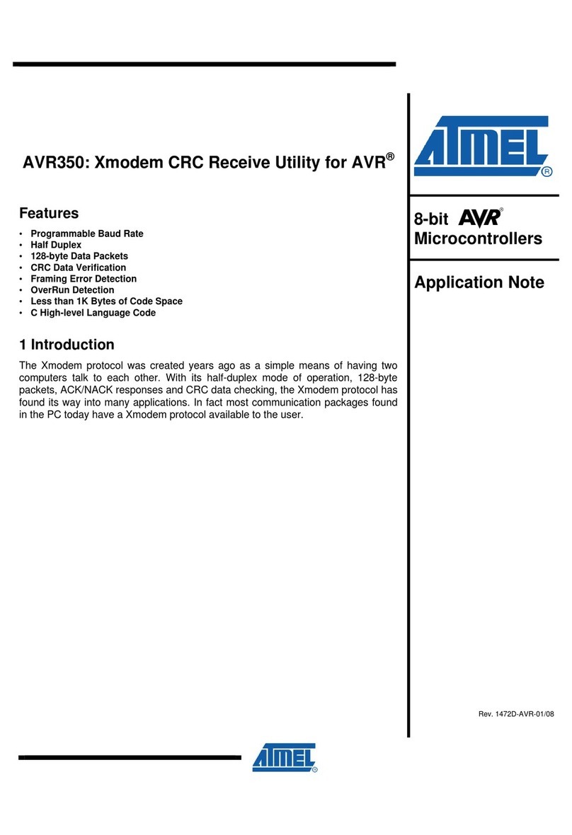 Atmel AVR AVR350 Installation and operating instructions