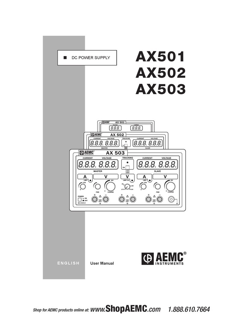 AEMC AX501 user manual