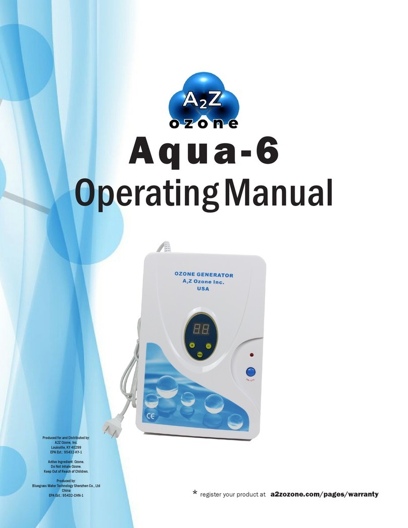 A2Z Ozone Aqua-6 operating manual