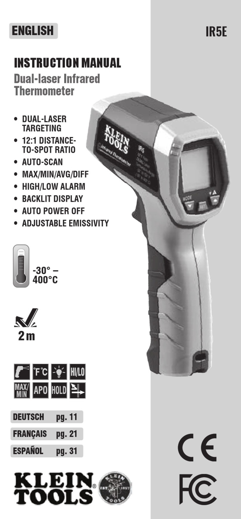 Klein Tools IR5E User manual