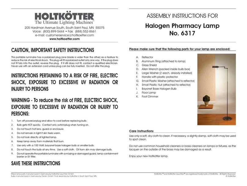 Holtkoetter 6317 Assembly instructions