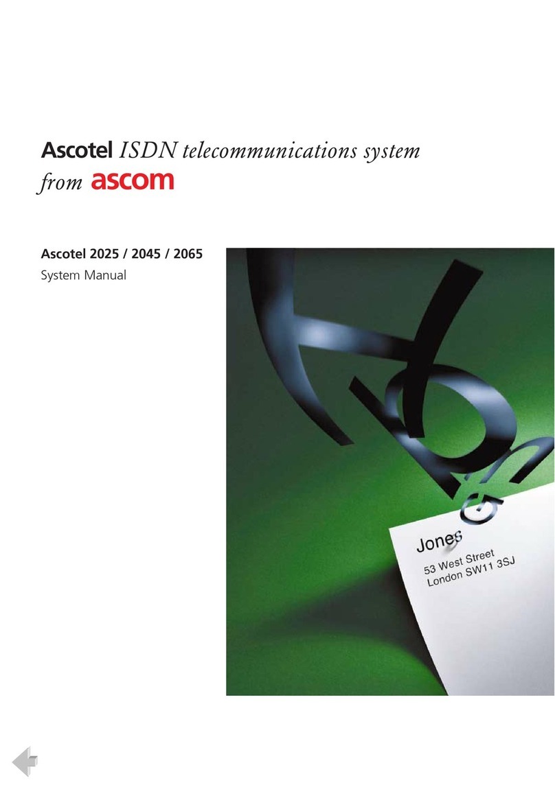 ASCOM Ascotel 2025 System manual