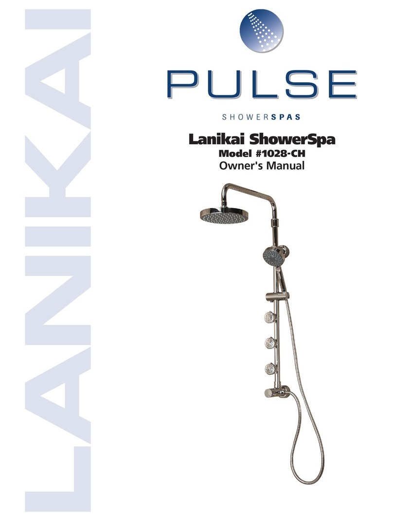 Lanikai ShowerSpa 1028-CH owner's manual Lanikai ShowerSpa 1028-CH owner's manual